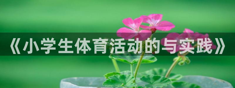zoty中欧体育：《小学生体育活动的与实践》